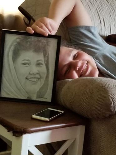 Diana Strom Austin's pencil portrait